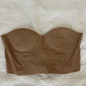 Shein gold strapless corset. Size M/6